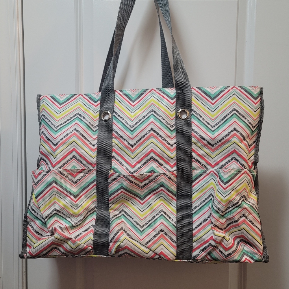 Thirty One Zip Top Organizing Utility Tote